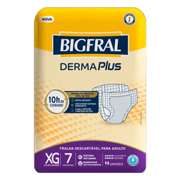 Bigfral Fralda Adulto Derma Plus Xg 7 Fr