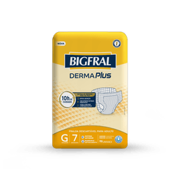 Bigfral Fralda Adulto Derma Plus G 7 Fr