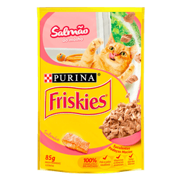 FRISKIES ADULTO SALMAO AO MOLHO 85G