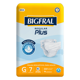 Bigfral Fralda Adulto Reg Plus G 7 Fr