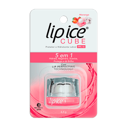 Lip Ice Protetor Labial Cube Fps 15 Morango @