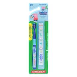 Escova Dental D Clean Peppa Pig Escolar Macia@