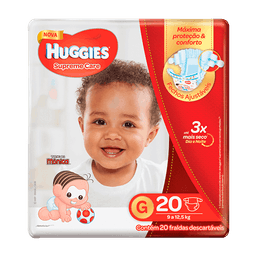 Huggies Fralda Supreme Care Jumbo G C/20 @