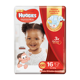 Huggies Fralda Supreme Care Jumbo Xxg C/16 @