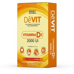 Sidney Oliveira Devit Vitamina D3 2000Ui 60 Cprs