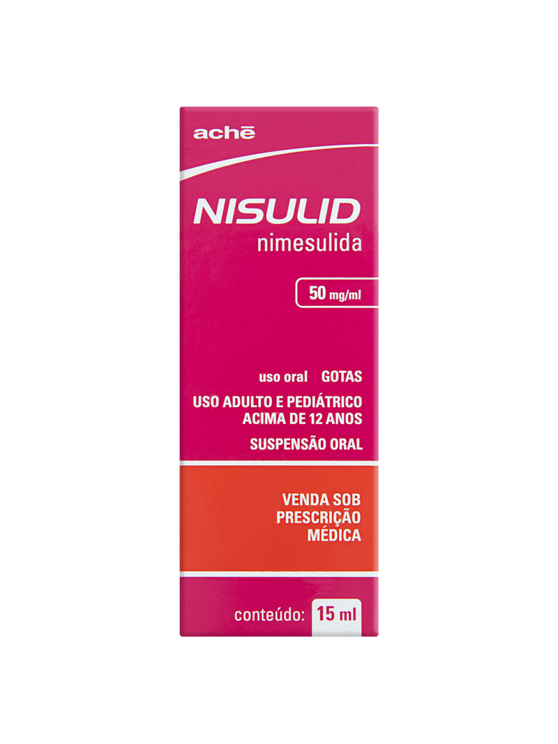 Nisulid 50mg solução oral com 15ml - Ache