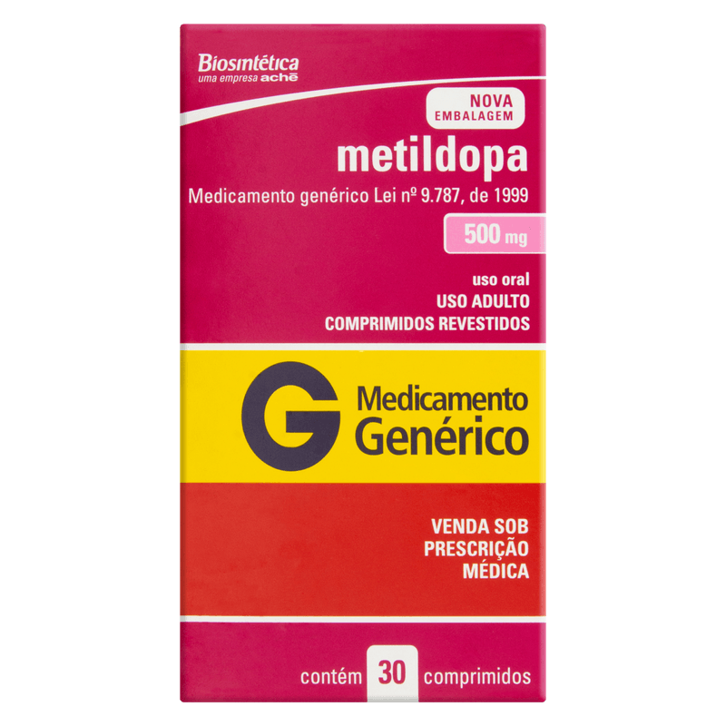 METILDOPA 500MG 30CPRS - BIO (G)