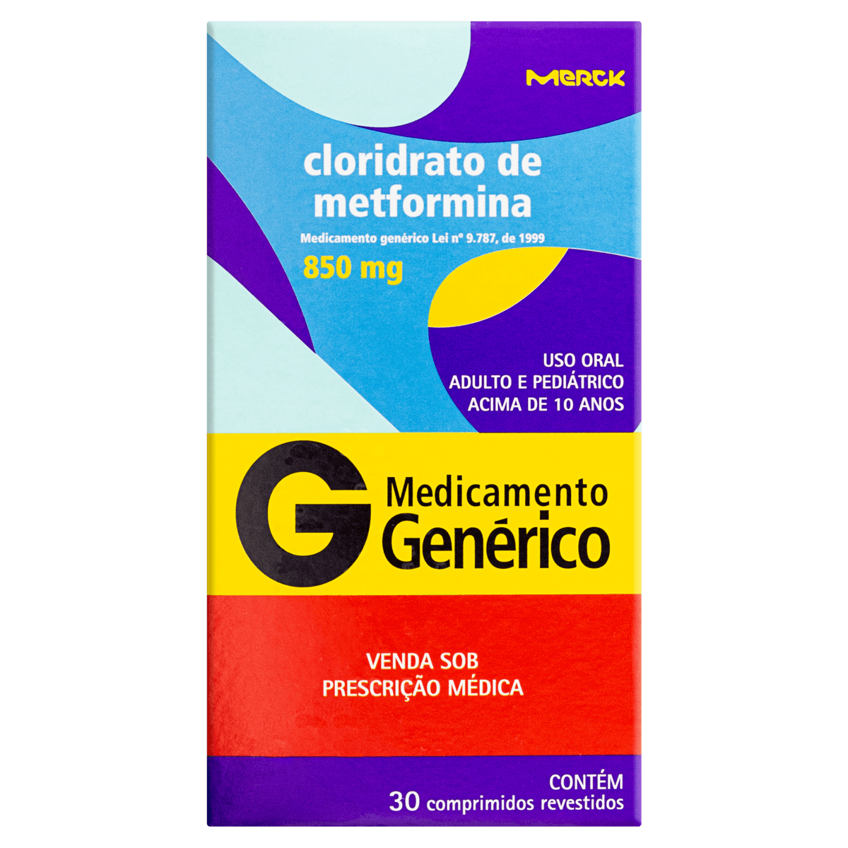 CLO METFORMINA 850MG 30 CPRS MER G P   7891721027406 