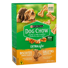 Dog Chow Biscoito Racas Mini E Pequena Frango 500G