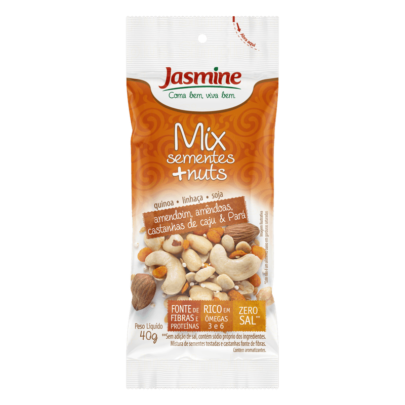 JASMINE MIX SEMENTES + NUTS 40G