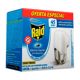 RAID ELETRIC LIQ 45 NOITES APARELHO + REFIL