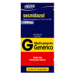 SECNIDAZOL 1000MG 2 CPRS  - TEU (G)
