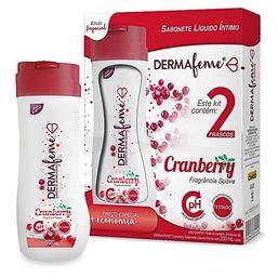 Dermafeme Kit Sabonete Intimo C/2 Cranberry 200Ml D