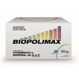 Sidney Oliveira Biopolimax A-Z 500Mg  60 Caps