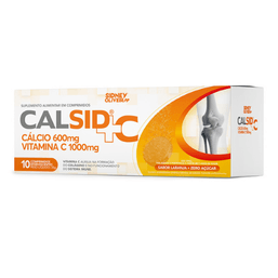 Sidney Oliveira Calsid 600Mg + Vitamina C 1000Mg 10 Cprs