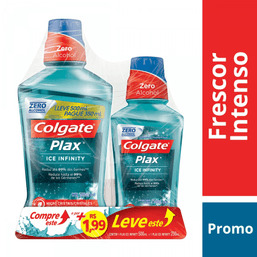 Kit Enxag Colgate Plax Ice Infinity Lv500Ml Pg350Ml+250Ml