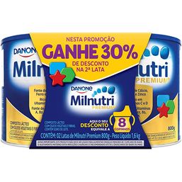 Kit Promocional Composto Lácteo Milnutri Premium 800g