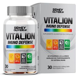 Sidney Oliveira Vitalion Imuno Defense-Vit C,D,E+Zinco30Caps***