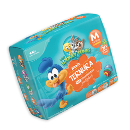 Looney Tunes Fralda Jumbinho M 20 Fr (Cx 8) @