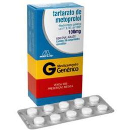 METOPROLOL 100MG 30 CPRS - NOVAQ (G)