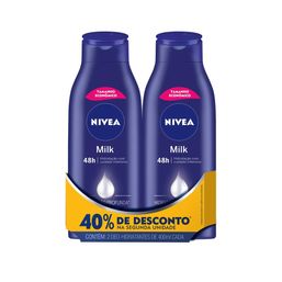 NIVEA HIDRAT MILK 400ML 40% DESC 2ª UNID