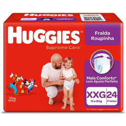 Huggies Fralda Supreme Care Mega Roupinha Xxg 24 Fr