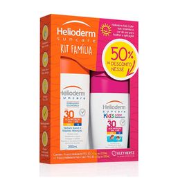 Kit Prot Solar Helioderm Familia Fps30 200Ml+Kids Fps30 120Ml @