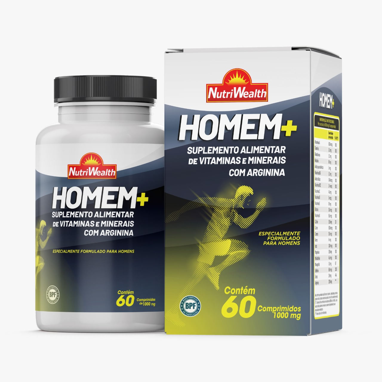 POLIVITAMINICO HOMEM MAIS 60 CPRS NUTRI WEALTH