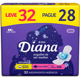 Absorvente Diana Noturno Suave C/Abas L 32 P 28 @