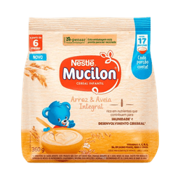 Mucilon Arroz Aveia 360g