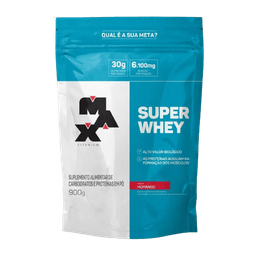 Super Whey Max Titanium Morango Refil 900G