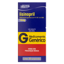 LISINOPRIL 10MG 30 CPRS  -TEU (G)