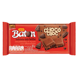 Chocolate Garoto Baton Ao Leite Tab 80g
