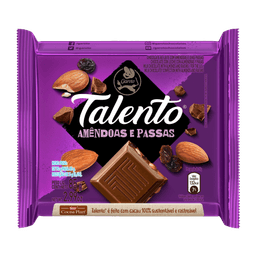 Chocolate Talento Amendoas/Passas 85G