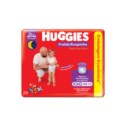 Huggies Fralda Supreme Care Hiper Roupinha Xxg 48 Fr