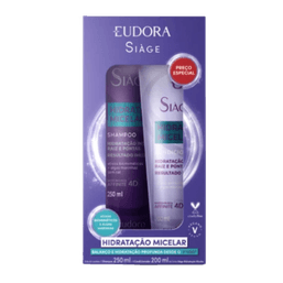 Kit Eudora Siage Hidrat Micelar Sh 250ml + Cond 200ml