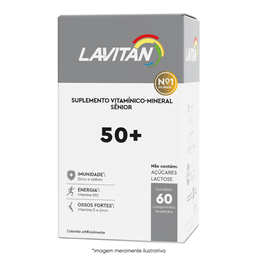 Lavitan 50+ Homem Vit 60 Caps