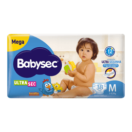 Babysec Fralda Ultra Mega M 38 Fr