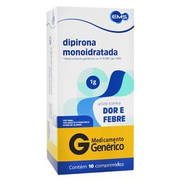 DIPIRONA MONOIDRATADA 1G 10 CPRS (G)