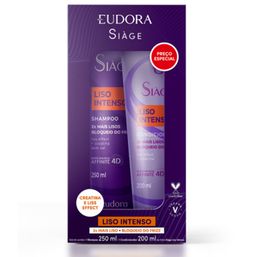 Kit Eudora Siage Liso Intenso Sh 250ml + Cond 200ml