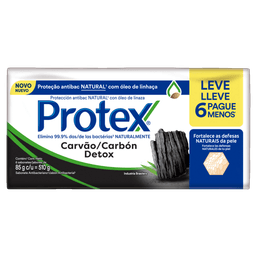 Kit Sab Protex Carvao Detox C/6 85G