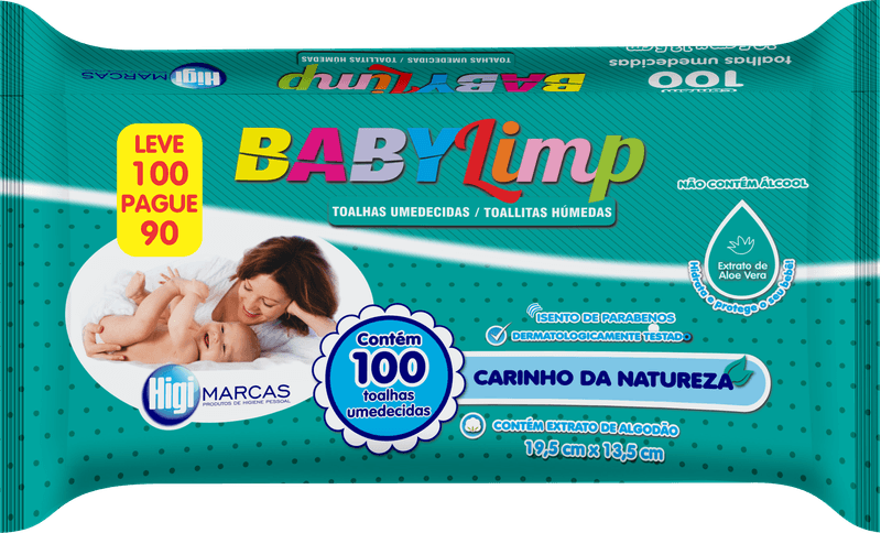 TOALHAS-BabyLimp--Umedecidas-100-unid.-Carinho-da-Natureza--HIGIMARCAS--L100-P90---Frente