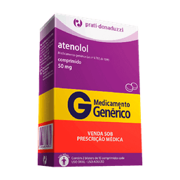 Atenolol 50Mg 30 Cprs - Prat (G)