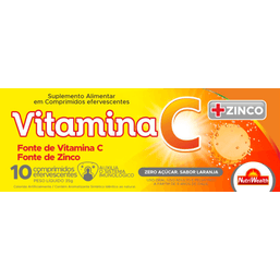 Vitamina C Zinco Eferv 10 Cprs Nutri Wealth