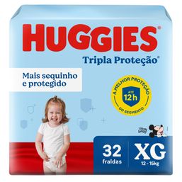Fralda Huggies Trip Prot Mega XG 32 Un D