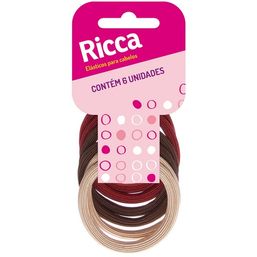 RICCA ELASTICO P/CABELO TEXTURA 6MM 898