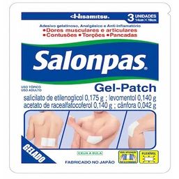 SALONSIP EMPLASTO GELADO 3 UNIDS