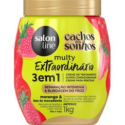 Cr Pentear Salon Line Cachos Sonhos 3Em1 Morango/Macadamia 1Kg