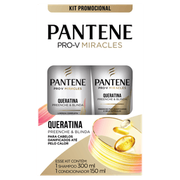 Kit Sh+Cond Pantene Queratina 300Ml+150Ml