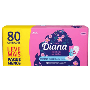 Absorvente Diana Protetor Diario C/80 Promocional